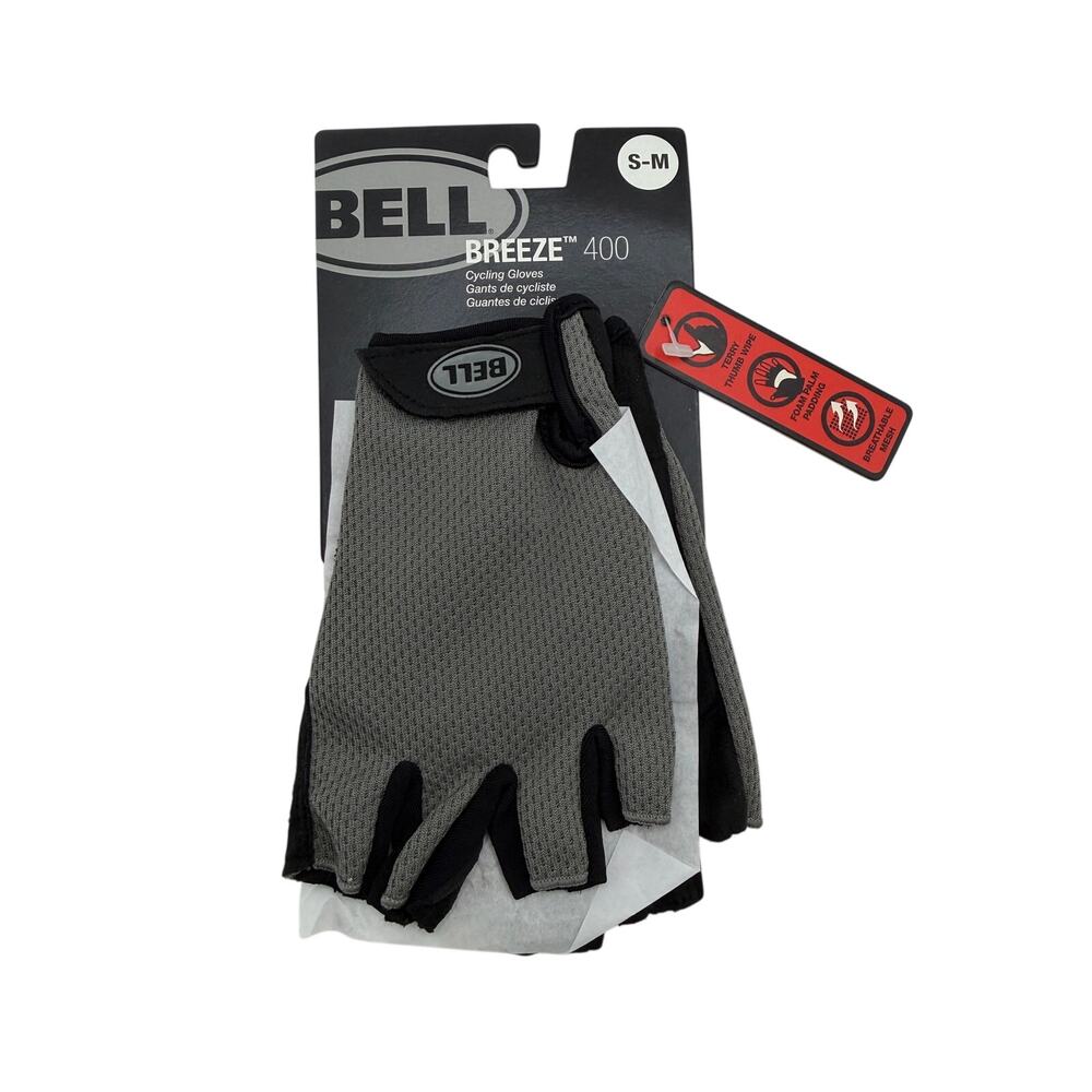 NWT Bell Breeze 400 Cycling Gloves Size S/M Lightweight Breathable Bike Glo